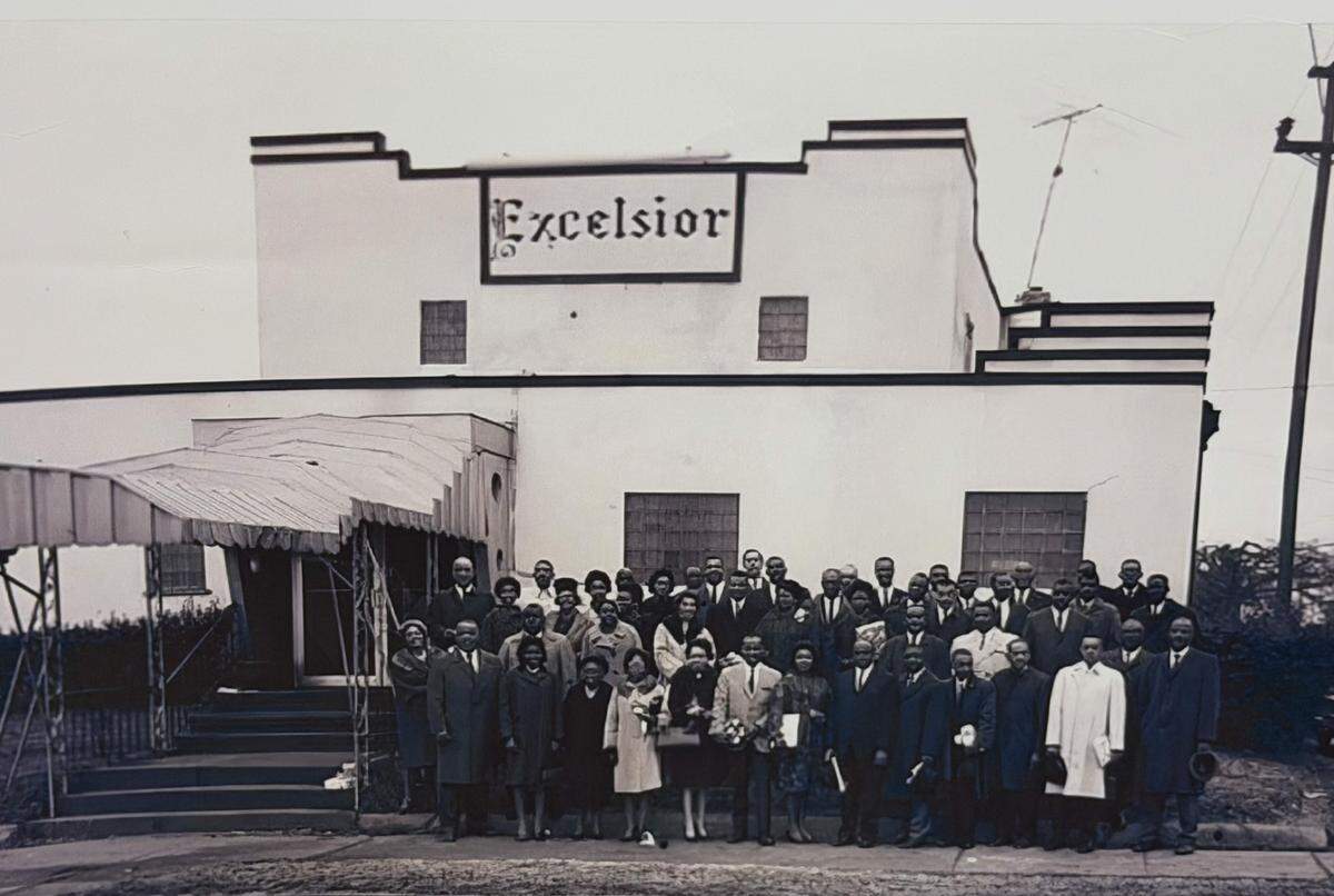 Patrons of the Excelsior in west Charlotte stand in front of the historic building in an undated photo.