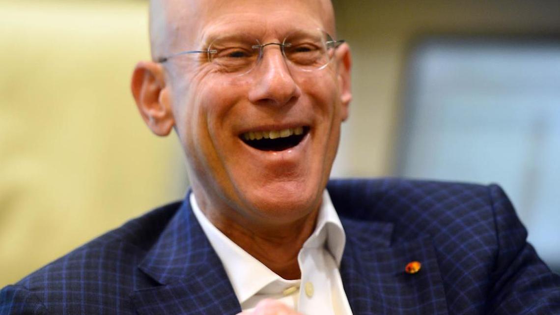 Former Family Dollar CEO Howard Levine speaks during an interview at his Matthews office Wednesday, July 30, 2014.