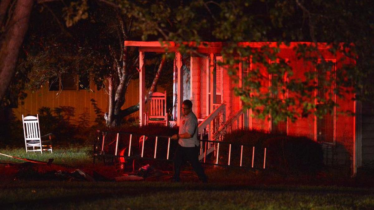 
Three people escaped with no injuries as 28 firefighters controlled a house fire in 10 minutes in the 11800 block of Laurel Grove Lane, off Johnston Road in south Charlotte. The fire started shortly before 5:30 a.m., Wednesday morning, September 23, 2015. The cause is unknown.
