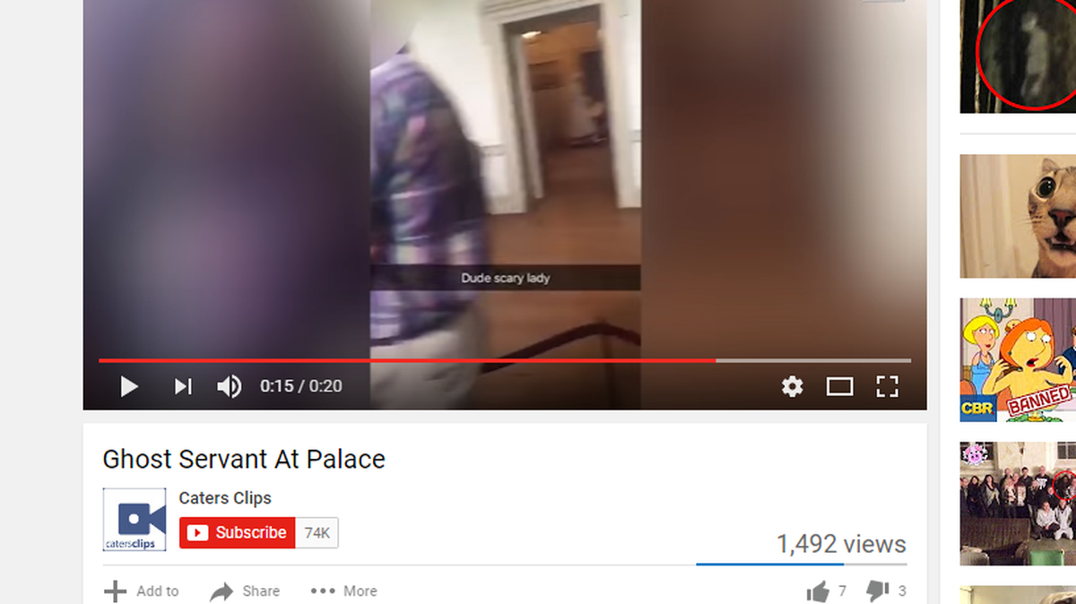 A ghost in the hallway, or just a staff member?