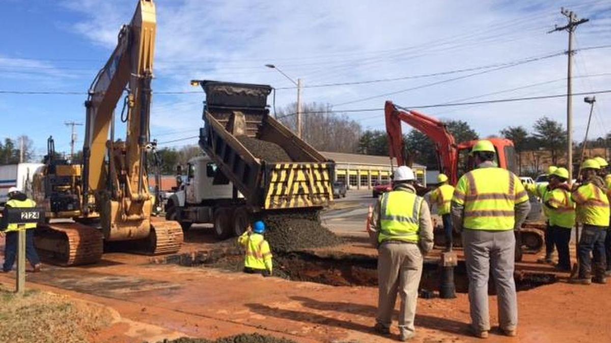 City of Newton crews spent much of Wednesday repairing a broken water main that forced the city to shut off water service to all 6,500 water customers.