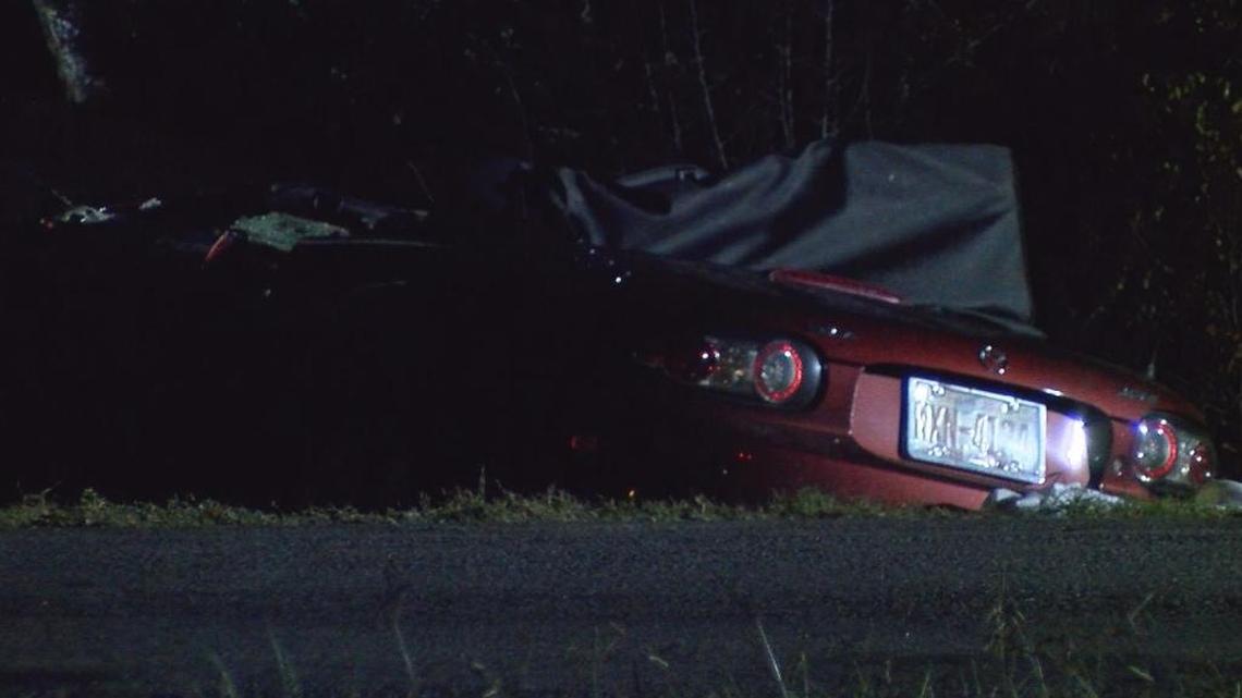 One person was killed and two were injured in a four-vehicle crash in Shelby on Monday.
