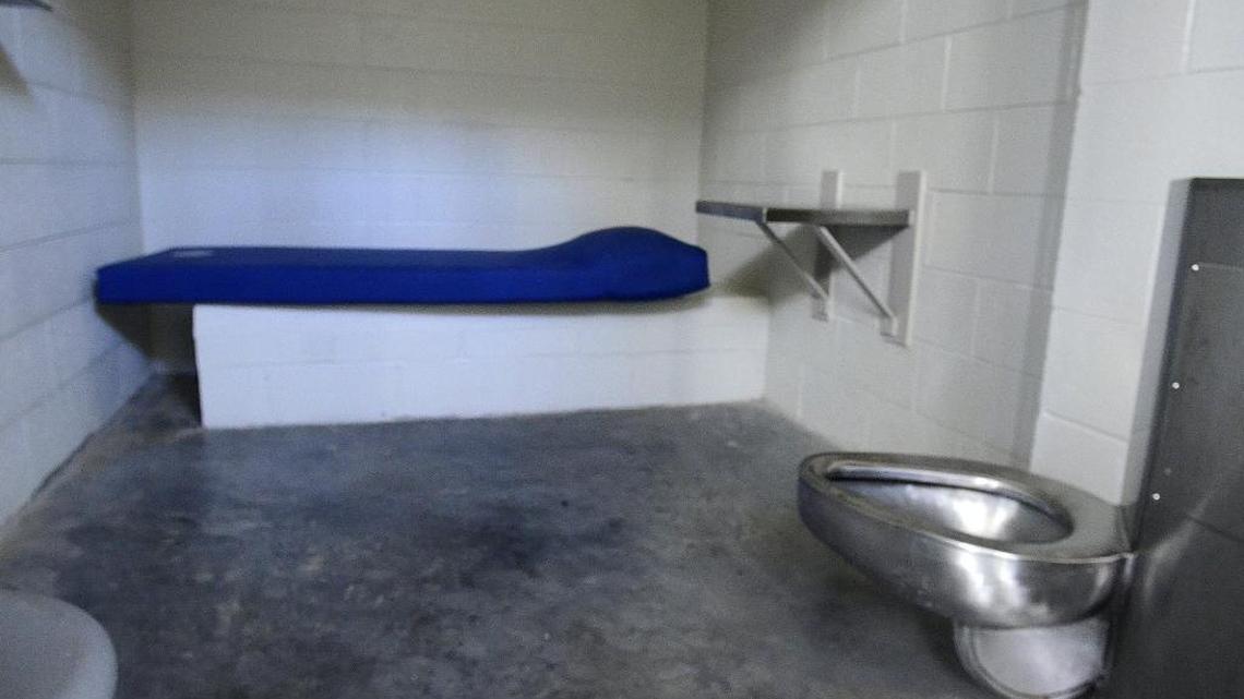 When youths in Mecklenburg’s Jail North break the rules, they are sometimes forced to spend 23 hours a day in 70-square-foot cells like this one.