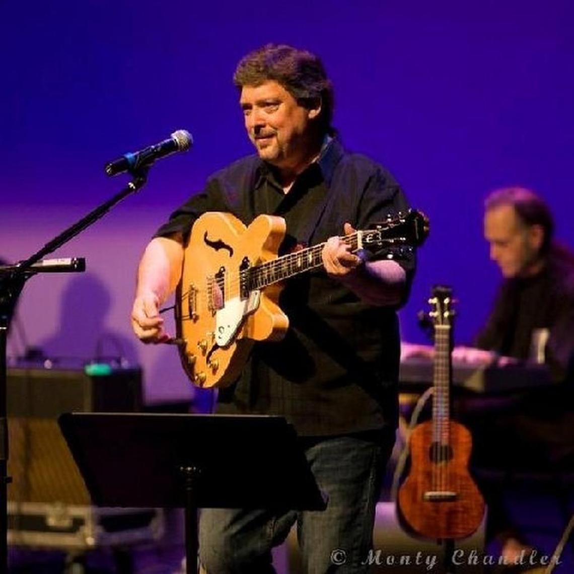 John Tosco, founder Tosco Music Parties and open mic series, performs at one of his parties.