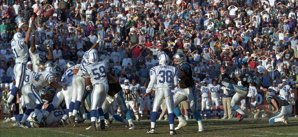 John Kasay, shown winning a game against Indianapolis in 1995, was briefly on Forest Hill’s Council of Elders in early 2019. Kasay resigned but still hopes that the church and its former pastor can reconcile -- a process he said he would be glad to help.