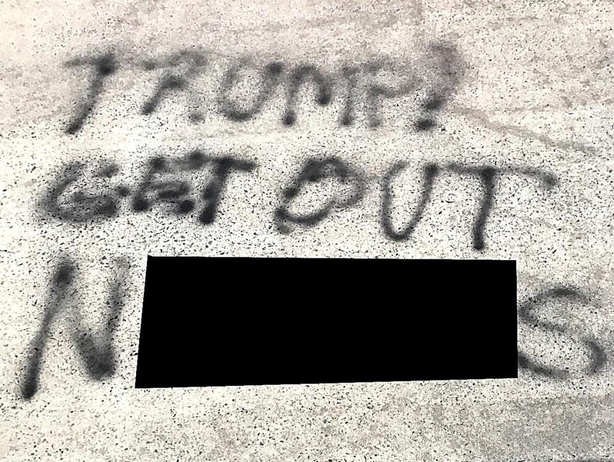 A Nigerian couple in south Charlotte woke up to racist graffiti in their driveway Friday. Charlotte-Mecklenburg Police are investigating the incident.