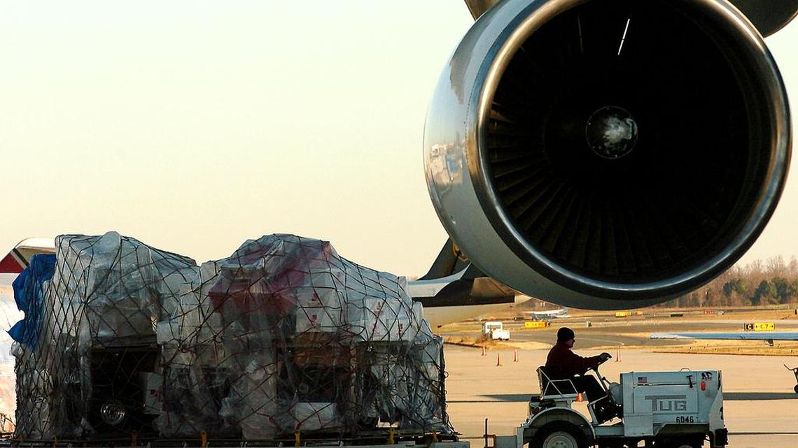 In this 2017 file photo, a ground services driver hauls goods on the tarmac at Charlotte Douglas International Airport. Nearly 500 workers for an American Airlines ground services provider at Charlotte Douglas International Airport voted Thursday to unionize