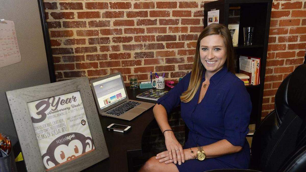 
Social Ape Marketing in Charlotte, April Smith, who launched her social media marketing business with the help of Social Media Charlotte.
