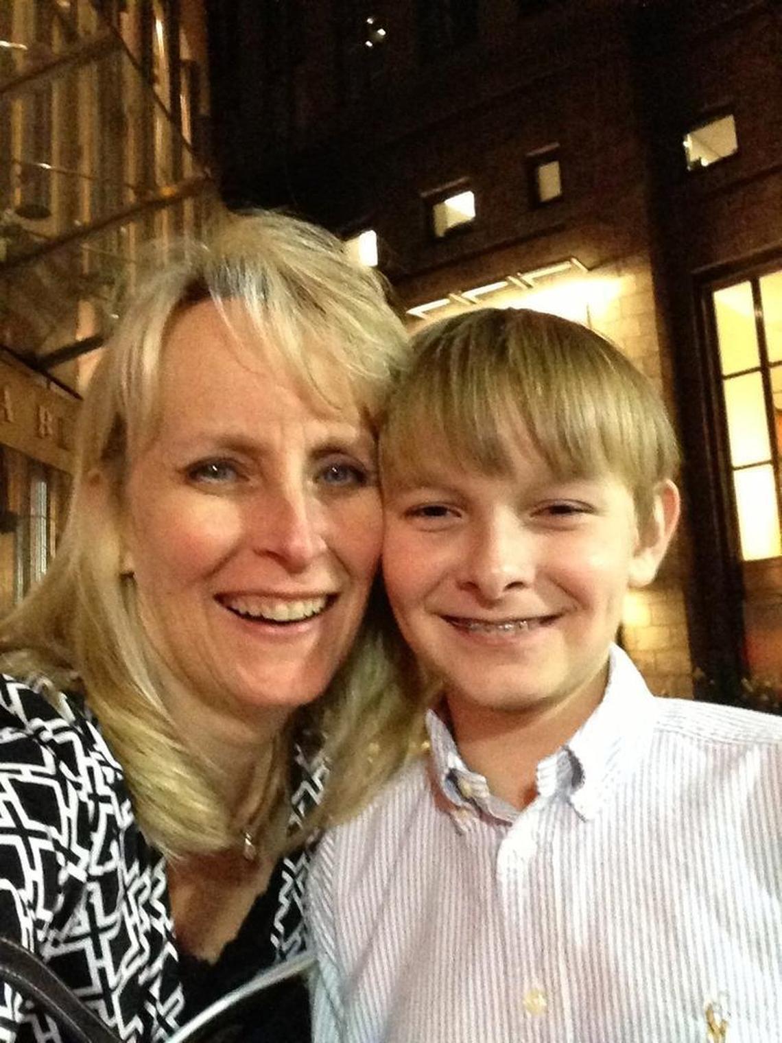 Jeannie Williams, left, and her son, Jeffrey. When carbon monoxide leaked from a pool heater at the Best Western in Boone, Jeffrey, 11, died and Jeannie was seriously injured.