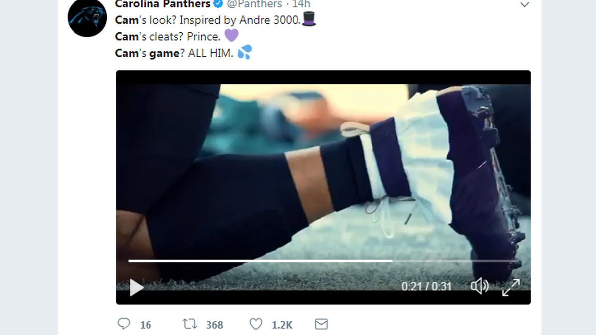 Did you notice Cam Newton’s frilled cleats?