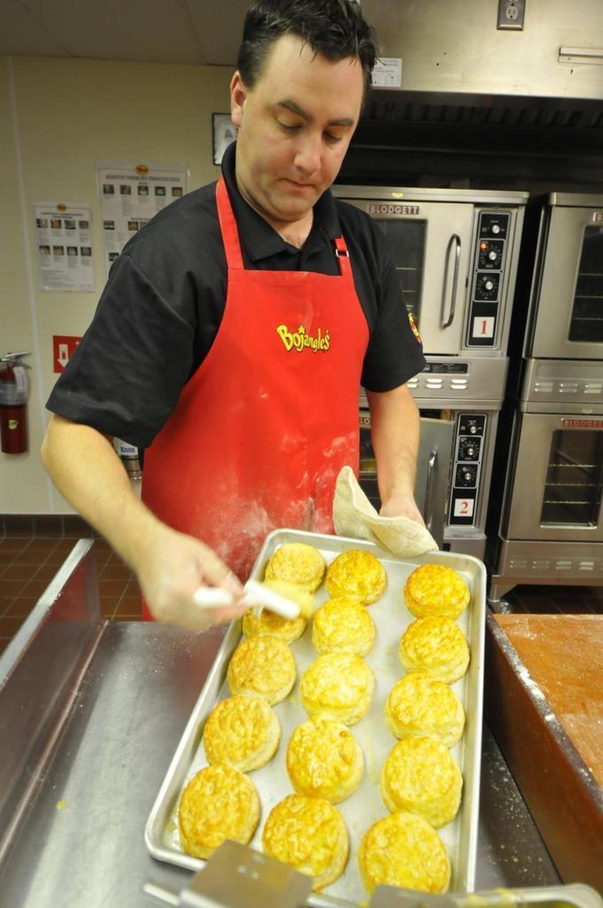 Biscuits in the making at Bojangles.