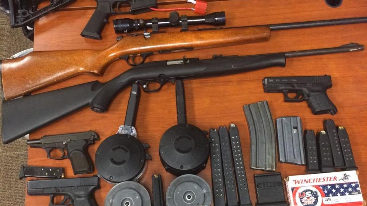 Police arrested Treymayne Thompson, 25, and Candice Robinson, 28, after recovering multiple firearms and drugs in a search warrant Friday.