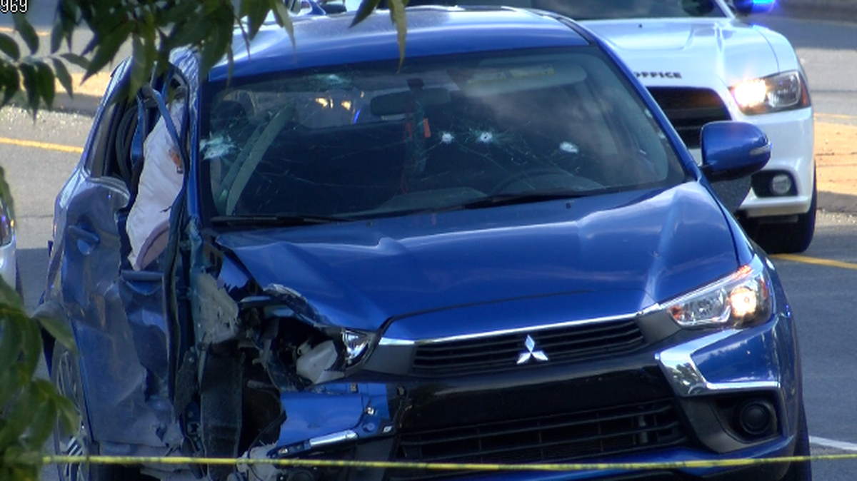This is the vehicle the suspect was driven as he led officers on an hour-long chase Thursday.