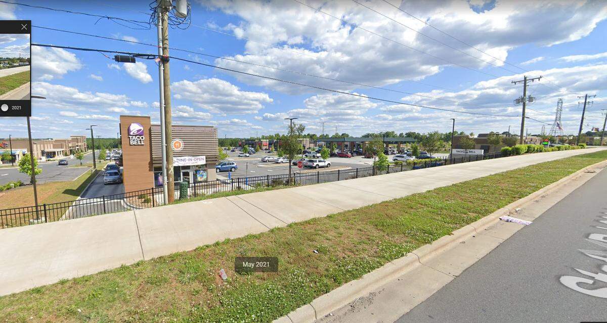 Mt Holly-Huntersville Road in north Charlotte just off Interstate 485: 2021