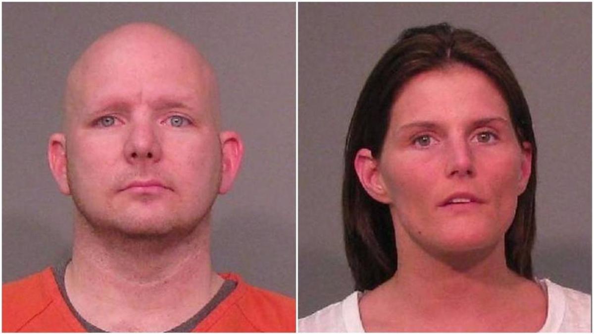 Glenn Moss, left, Jessica Pope