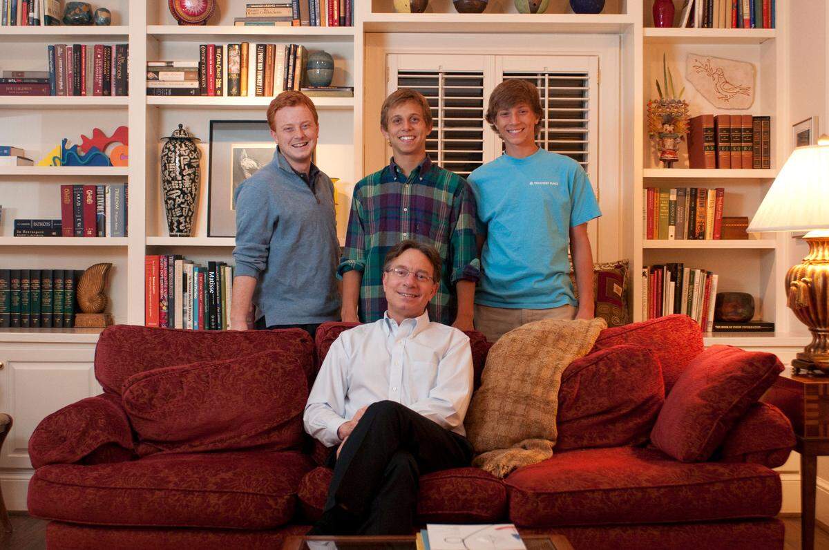 In addition to a number of industry accolades, Marsicano was awarded one of Charlotte’s Fathers of the Year by the American Diabetes Association in 2013. Left to Right: Chris, Jamie, David and Michael Marsicano.