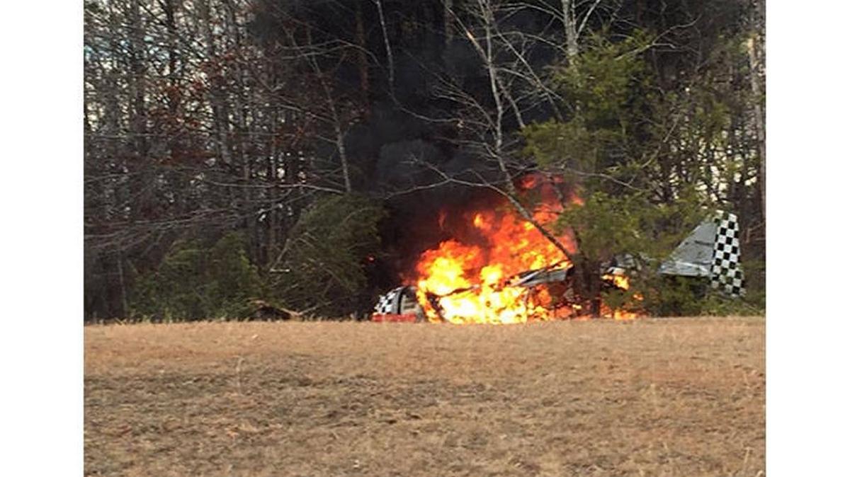 Site of plane crash in Burkey County
