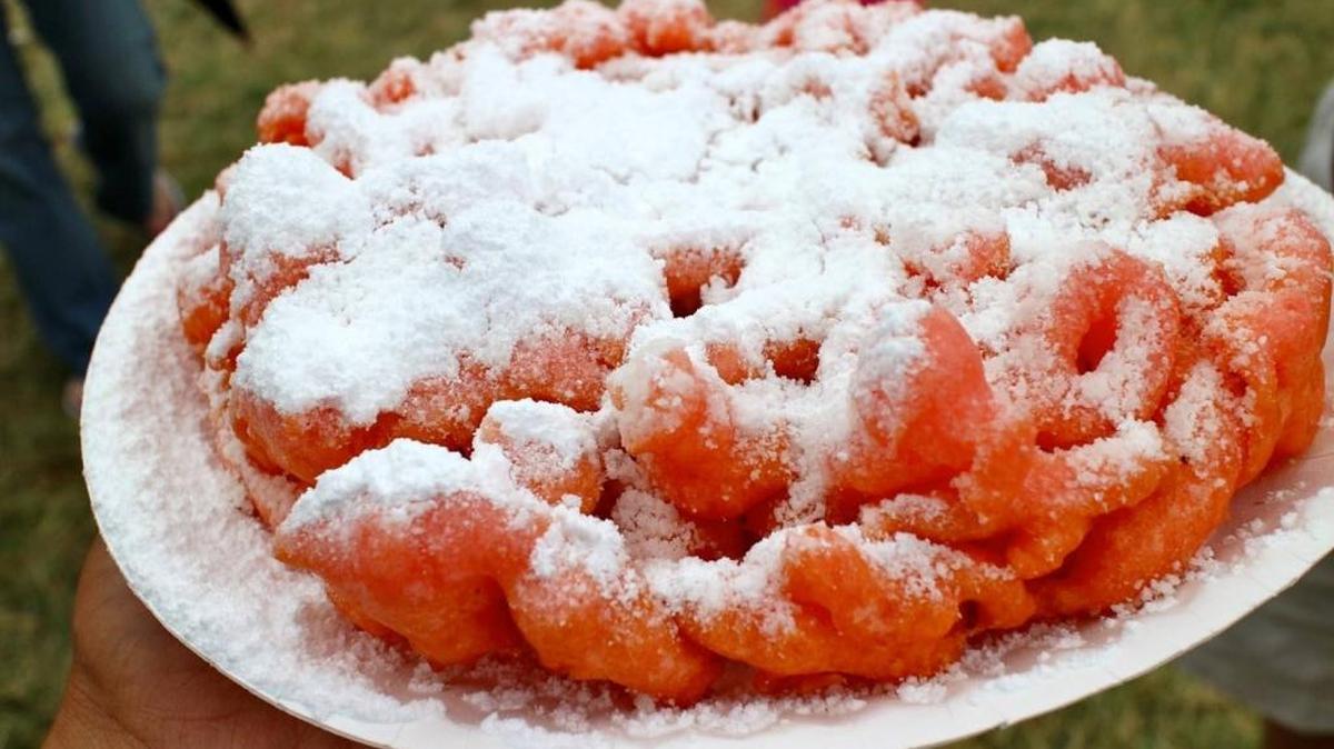Cheerwine funnel cake will be served at the North Carolina State Fair in 2017.