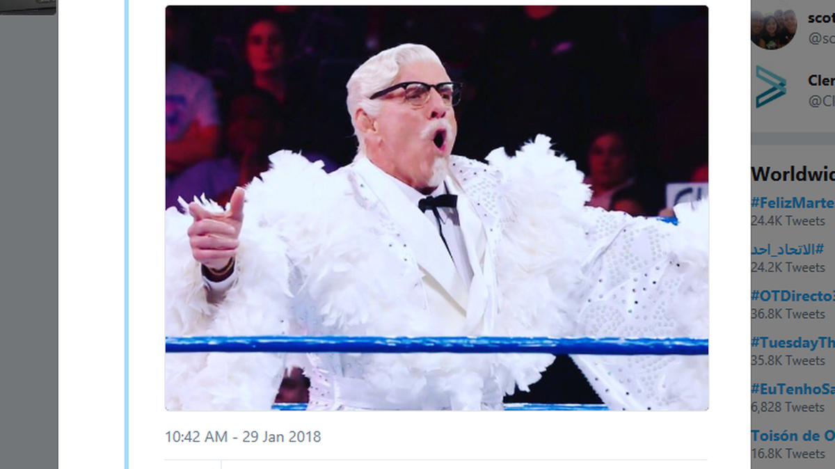 Ric Flair as Col Sanders