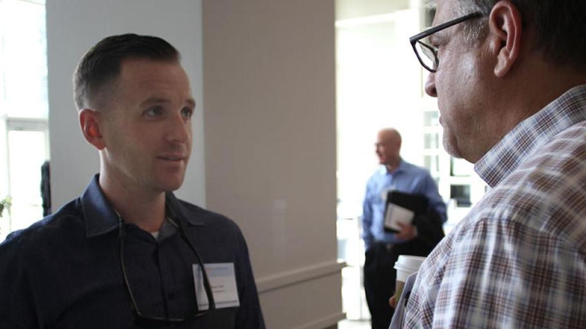 
Bruce Clark, left, is Charlotte’s new “digital inclusion project manager” and will work through Queens University of Charlotte to spread access to broadband Internet.
