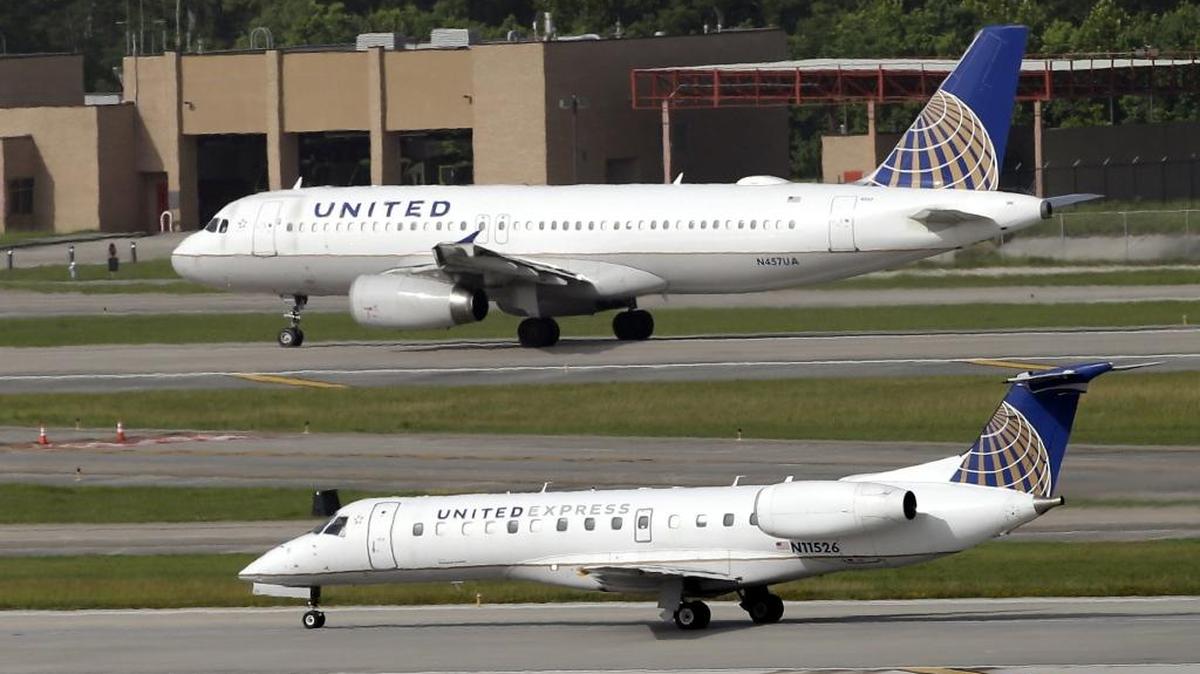 United Airlines and United Express planes prepare to take off at George Bush Intercontinental Airport in Houston in this 2015 photo.