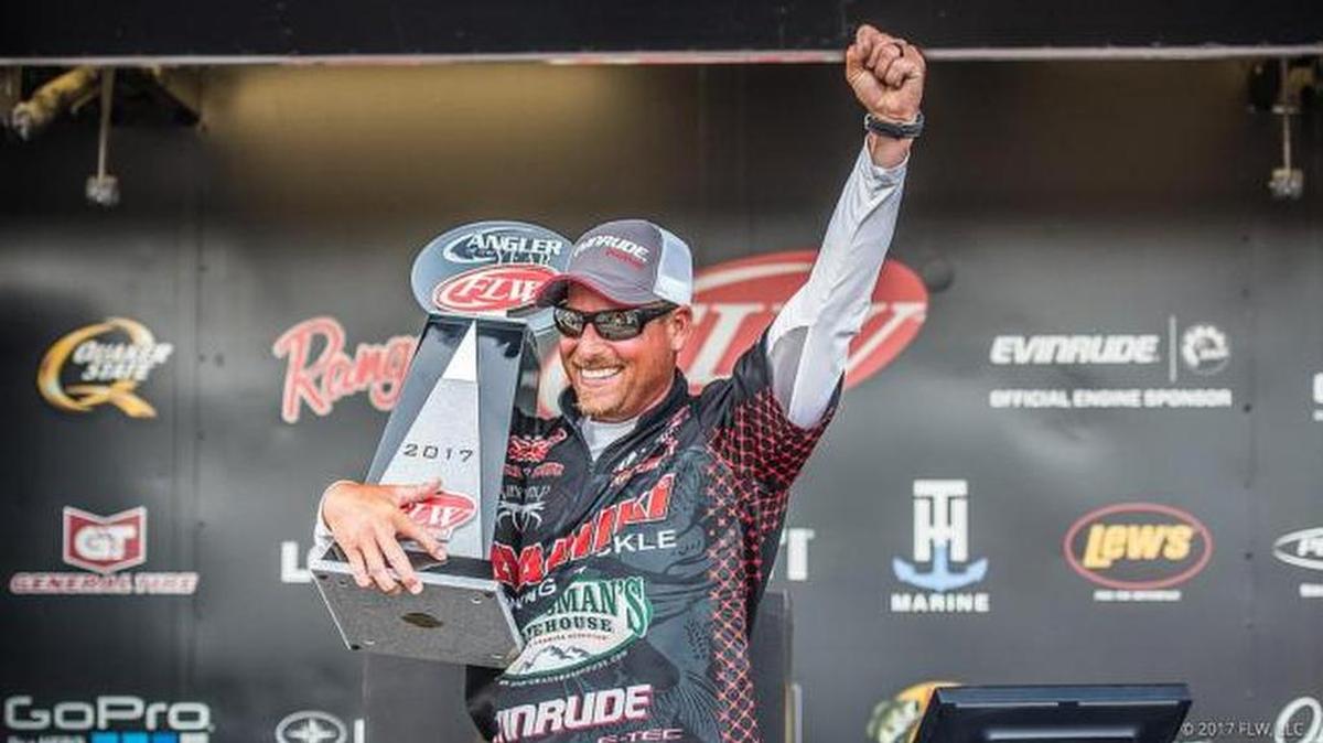 Pro angler Bryan Thrift of Shelby won his second FLW Tour Angler of the Year title and its $100,000 prize last weekend.
