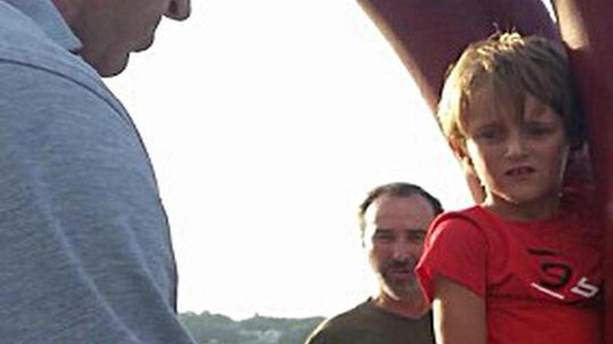 
Jacob Andersen, 7, of Bluffton, became stuck in a sculpture at Shelter Cove Community Park on Aug. 1, 2015. Hilton Head Fire & Rescue firefighters were able to free his knee after about an hour.
