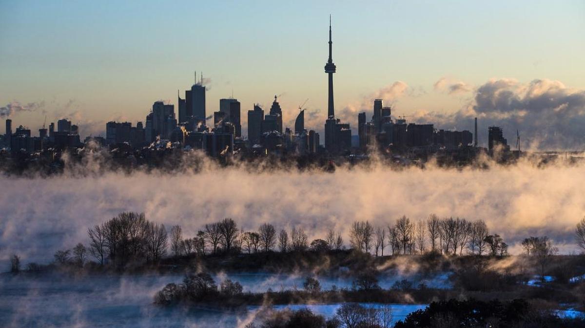 The downtown Toronto skyline.