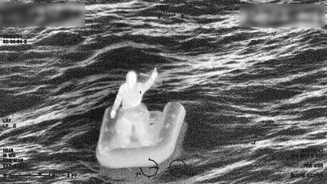 A man abandoned his burning 45-foot sailboat on a dingy and was rescued off the coast of Virginia, the Coast Guard said.