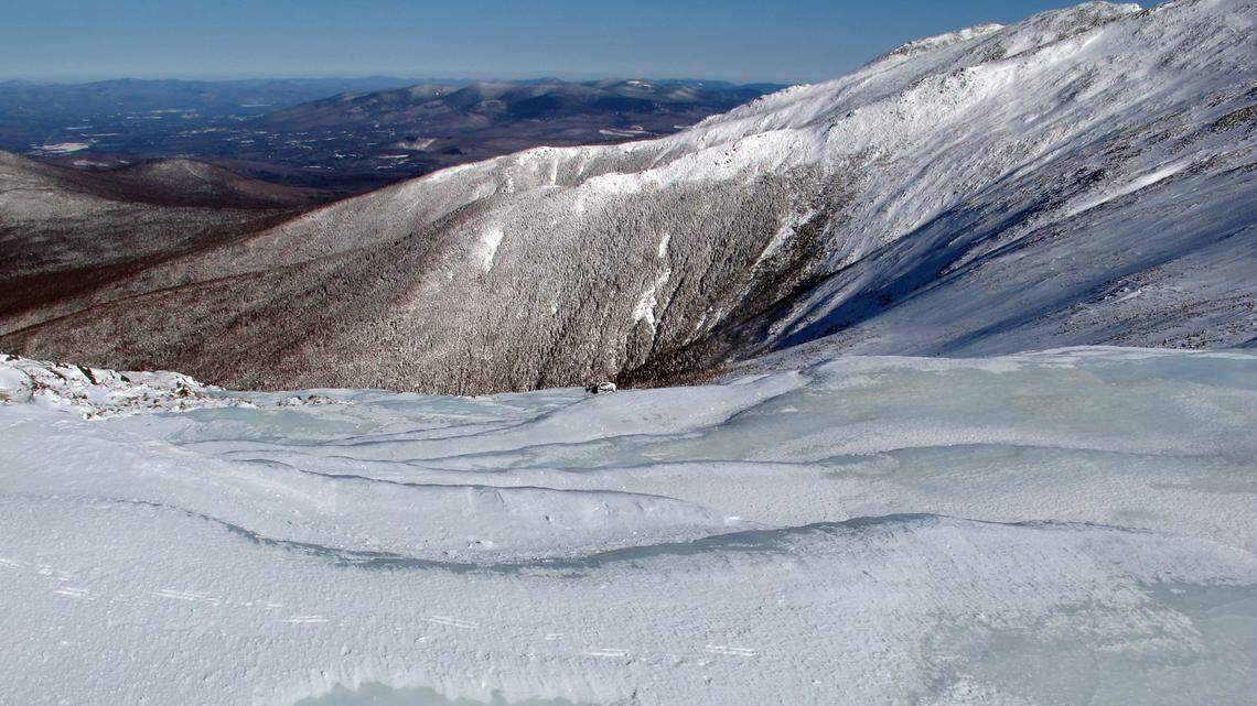A 23-year-old hiker fell after going off-trail on Mount Washington, losing a sneaker and becoming hypothermic, New Hampshire rescuers say.