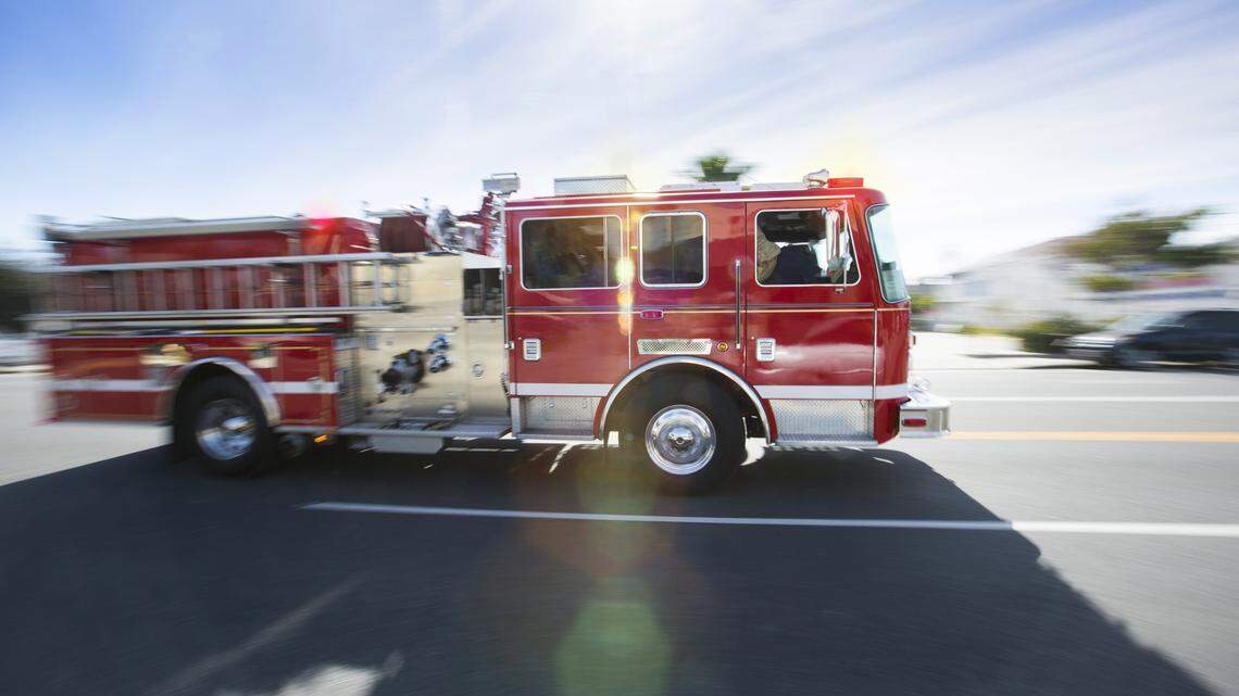 Firefighters found a dog, which was rescued, inside the burning home, North Carolina officials say.
