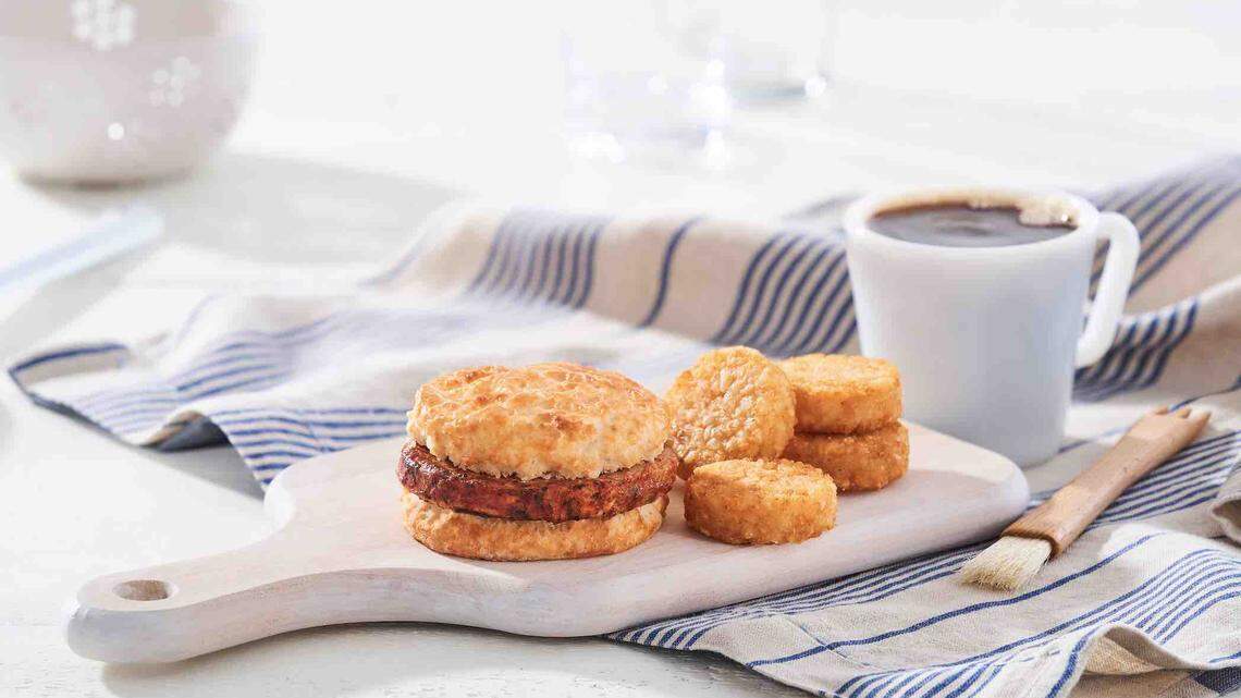 Fans of Bojangles’ pork chop griller can order the seasonal breakfast biscuit for a limited time starting this week.