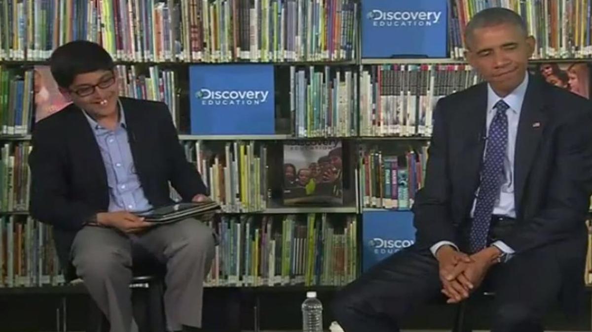 
Osman Yahya moderated a ‘virtual field trip’ with President Barack Obama about books and technology.
