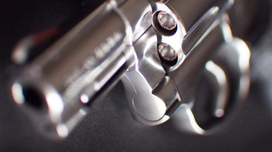 A high school teacher in North Carolina was suspended without pay after officials said a loaded gun, knives and ammunition were found in his classroom.