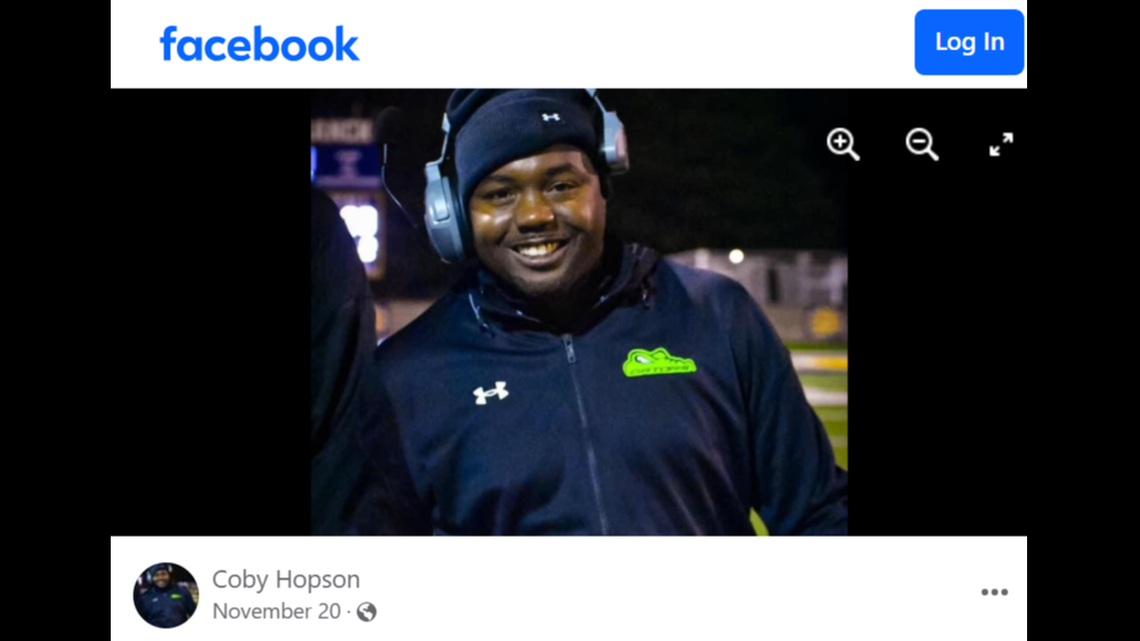 Jarcoby Hopson, who coached his son’s high school football team, was stabbed to death by a coworker the day after Christmas, according to Tennessee police.