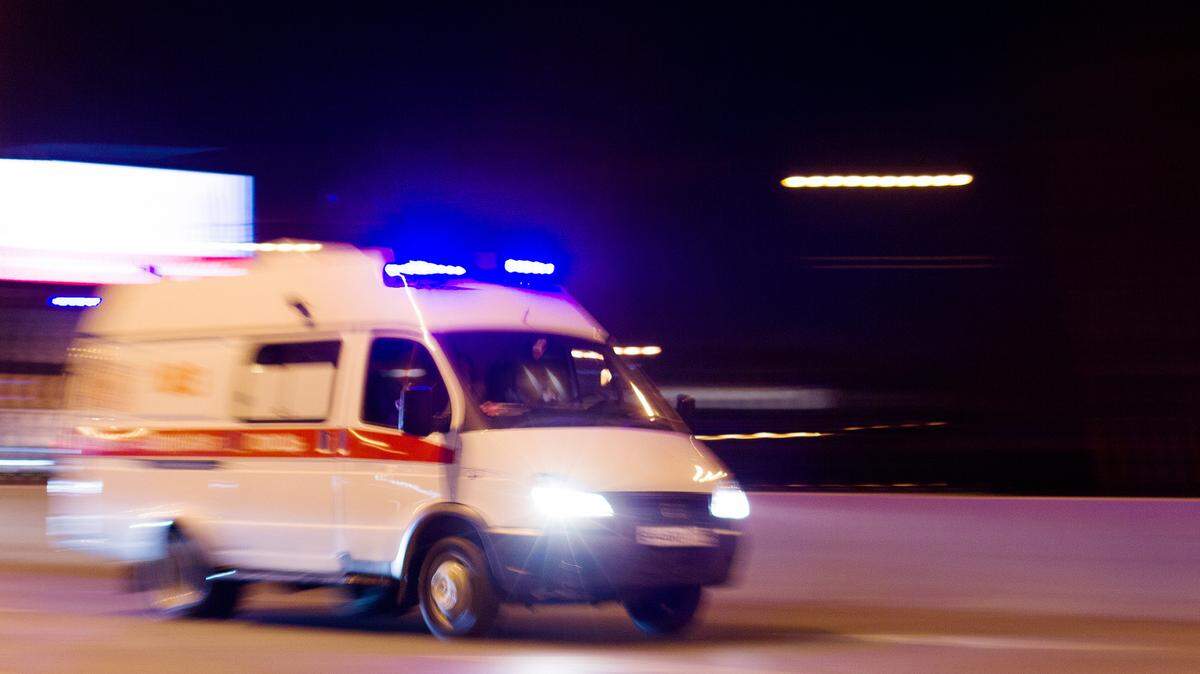 Two men were taken to a hospital and arrested, police said.