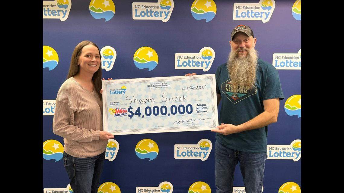 Shawn Snook and his family just started building a new house, so he told North Carolina lottery officials his $4 million Mega Millions windfall came at the right time.