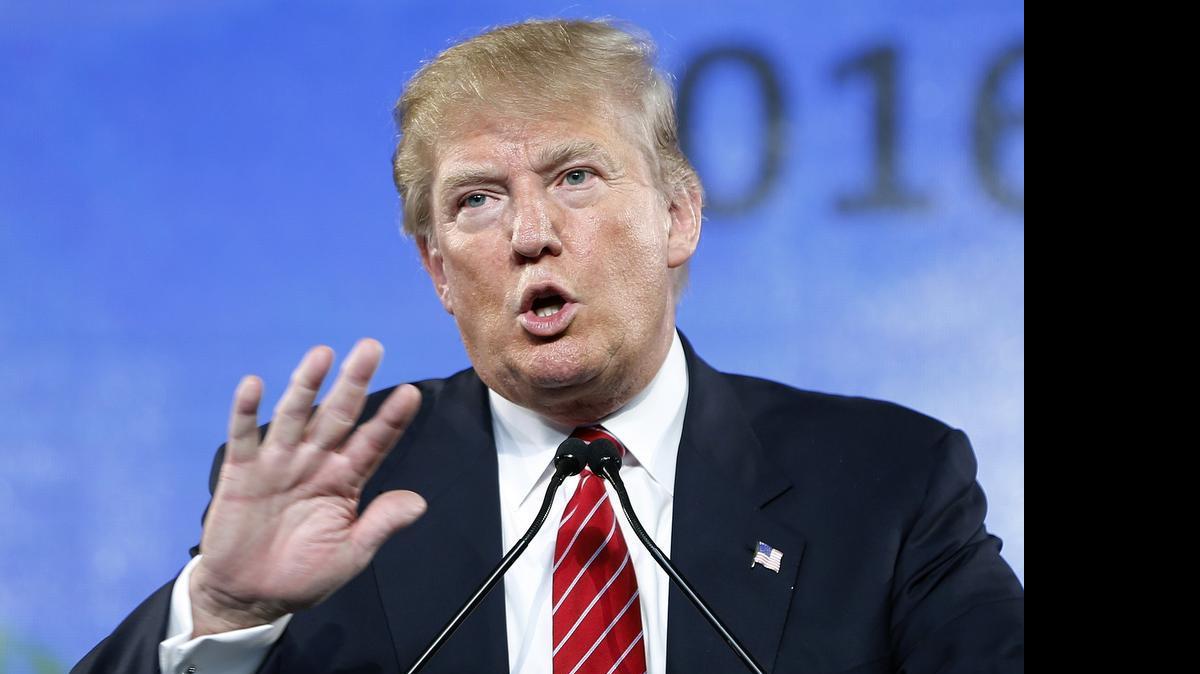 
FILE - In this July 11, 2015, file photo, Republican presidential candidate Donald Trump speaks at FreedomFest in Las Vegas. Trump criticized Sen. John McCain’s military record at a conservative forum Saturday, saying the party’s 2008 nominee and former prisoner of war was a “war hero because he was captured. I like people who weren’t captured.” McCain spent 20 years in the Navy, a quarter of it in a Vietnamese prisoner of war camp after his jet was shot down over Hanoi during a bombing mission Oct. 26, 1967. 
