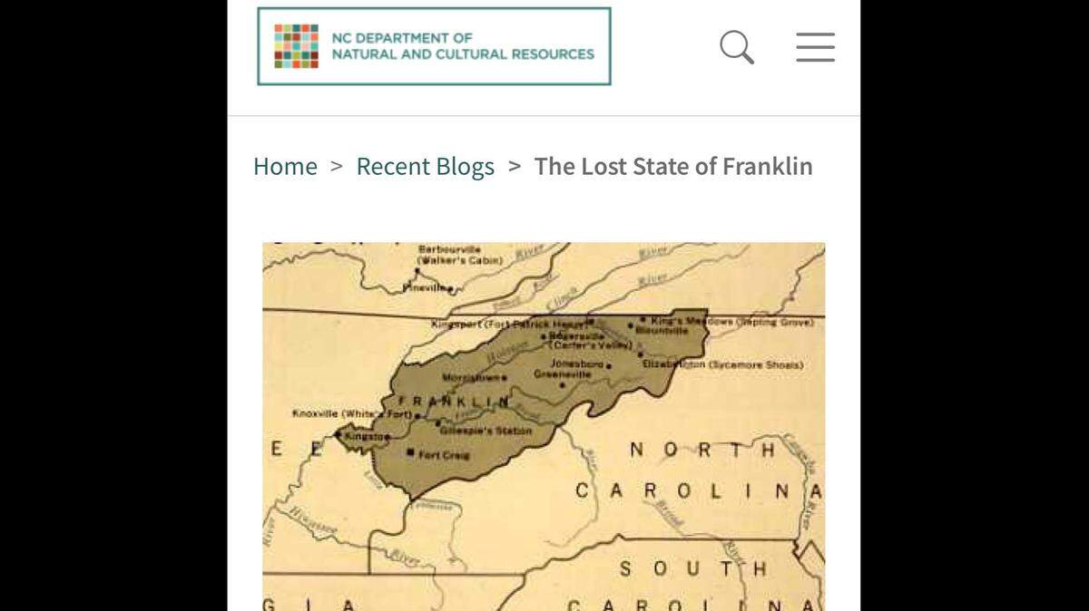Franklin declared its independence from North Carolina more than 200 years ago.