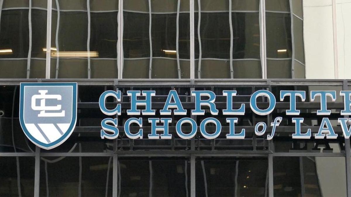 The Charlotte School of Law is located at 201 S. College Street in uptown Charlotte.