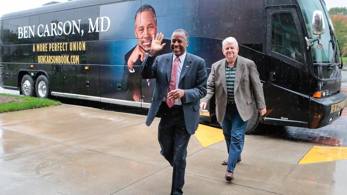 Republican presidential candidate Ben Carson was last in Rock Hill for an October book-signing stop.