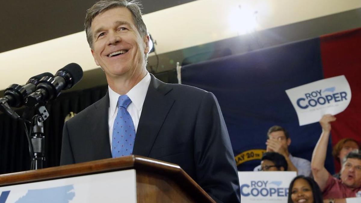 Roy Cooper announces he is running for Governor at an event at Nash Community College in Rocky Mount, NC on Oct. 12, 2015.