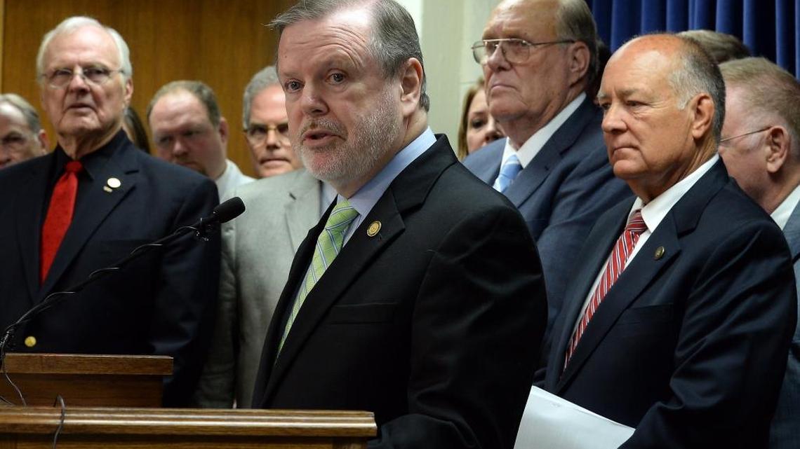 Senator leader Phil Berger speaks about the Senate’s budget in May. Since coming to power five years ago, North Carolina Republican lawmakers have spent more than $10.5 million defending controversial laws on everything from redistricting to voter ID to House Bill 2.