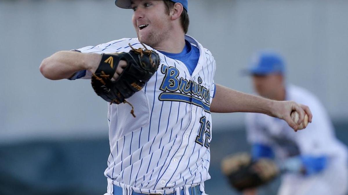UCLA's Grant Watson pitches during N.C. State's 2-0 loss to UCLA in 2014 USA Baseball Irish Classic at the USA Baseball National Training Complex in Cary, N.C., Saturday March 1, 2014. The Cary complex will host NCAA tournament action this year, but Minnesota teams are banned from coming because of House Bill 2.