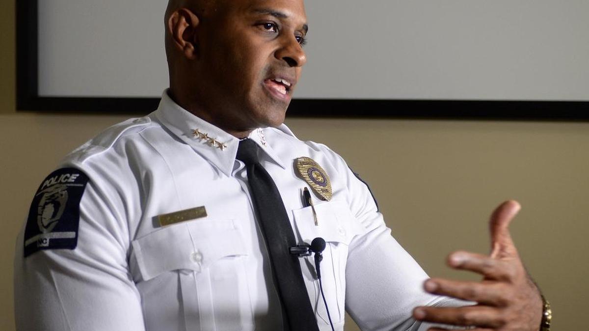 A week after Mecklenburg commissioners voted to kill a contract with Charlotte to provide police service in rural areas, the city defended itself Monday, saying it provided excellent service for roughly 60,000 people in unincorporated areas. “There is an assertion that other agencies could police those areas better than CMPD. That is false,” said Charlotte-Mecklenburg Police chief Kerr Putney, shown in a photo from October.