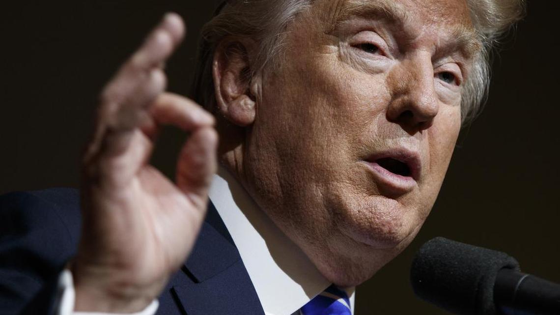 Republican presidential candidate Donald Trump speaks during a campaign rally, Wednesday, Aug. 10, 2016, in Abingdon, Va.
