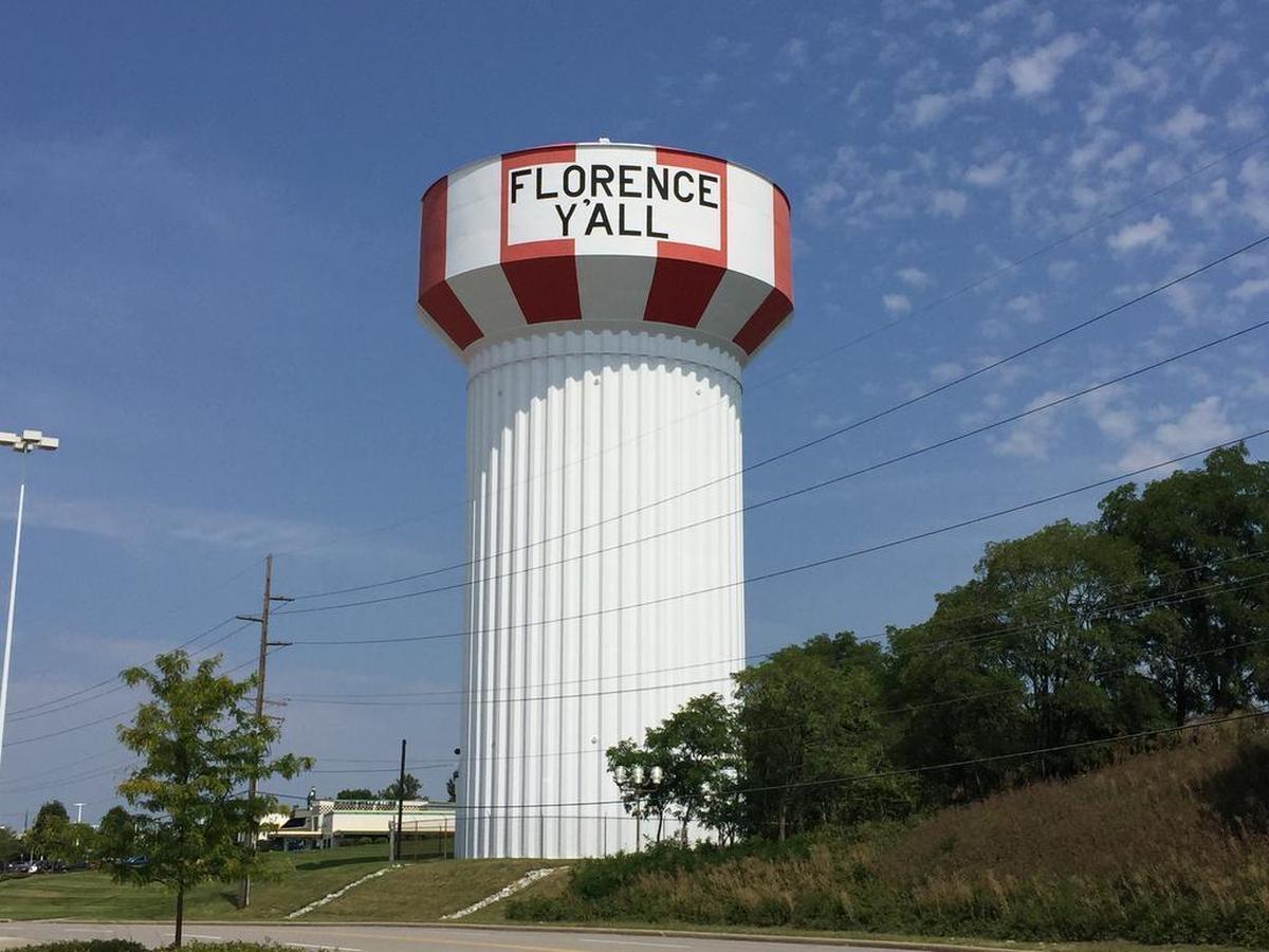 For years, Florence, Ky.’s main claim to fame – at least to motorists traveling I-75 – has been its water tower, with its Southern-sounding message.