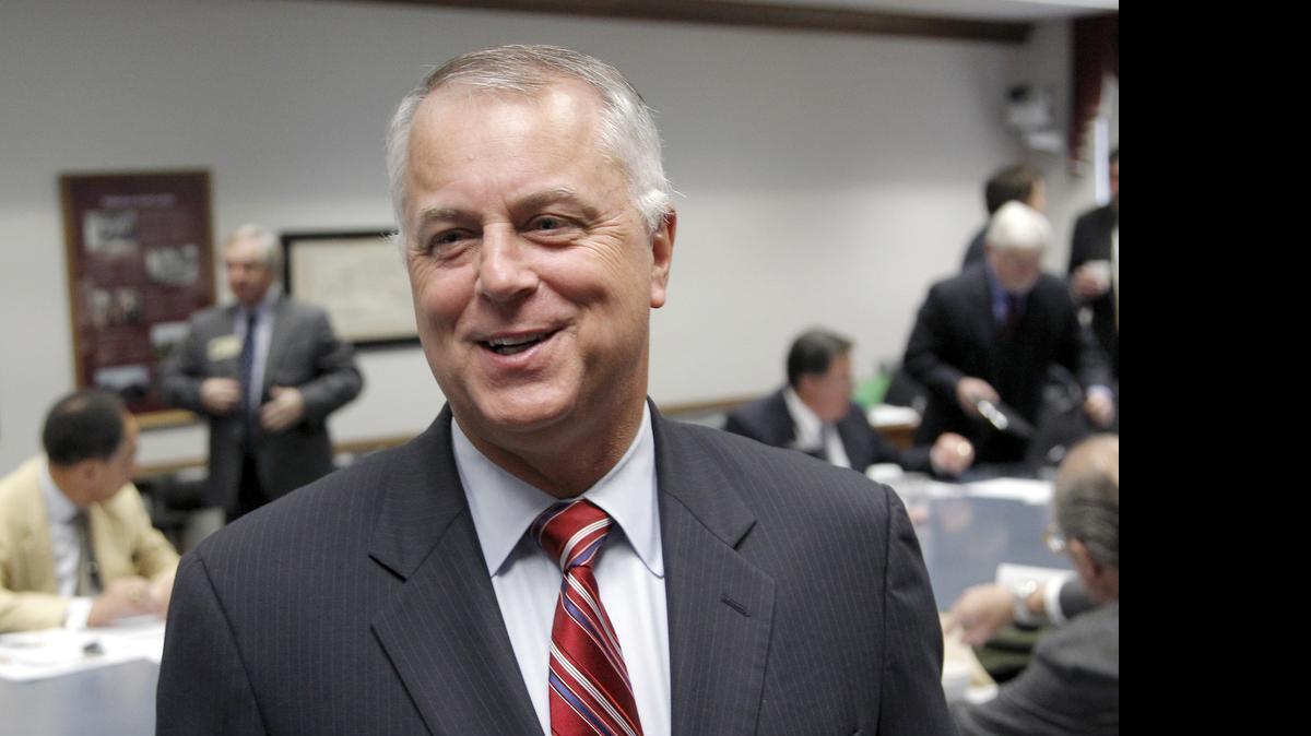 
N.C. Secretary of Transportation Tony Tata chats before a Board of Transportation meeting in Raleigh on Feb. 5, 2015. Tata resigned Tuesday.
