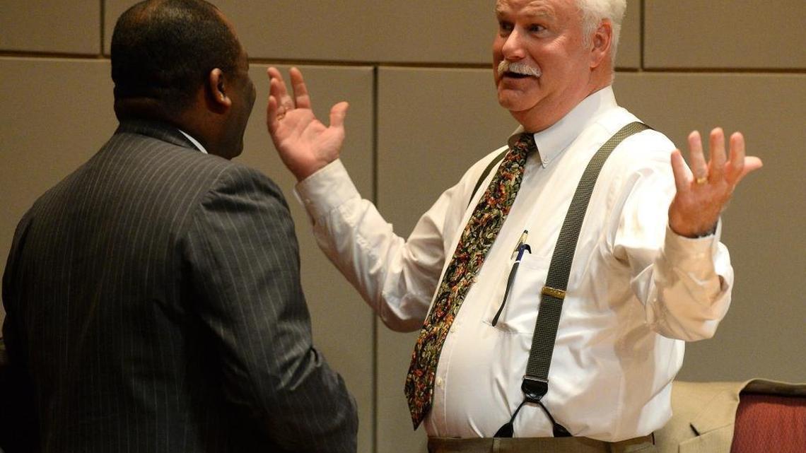 Mecklenburg County Commissioners Trevor Fuller, left and Jim Puckett, right. Puckett is questioning why two colleagues want a proclamation making much of June Ramadan Month, saying it “seems a bit close to government endorsing a religion.”