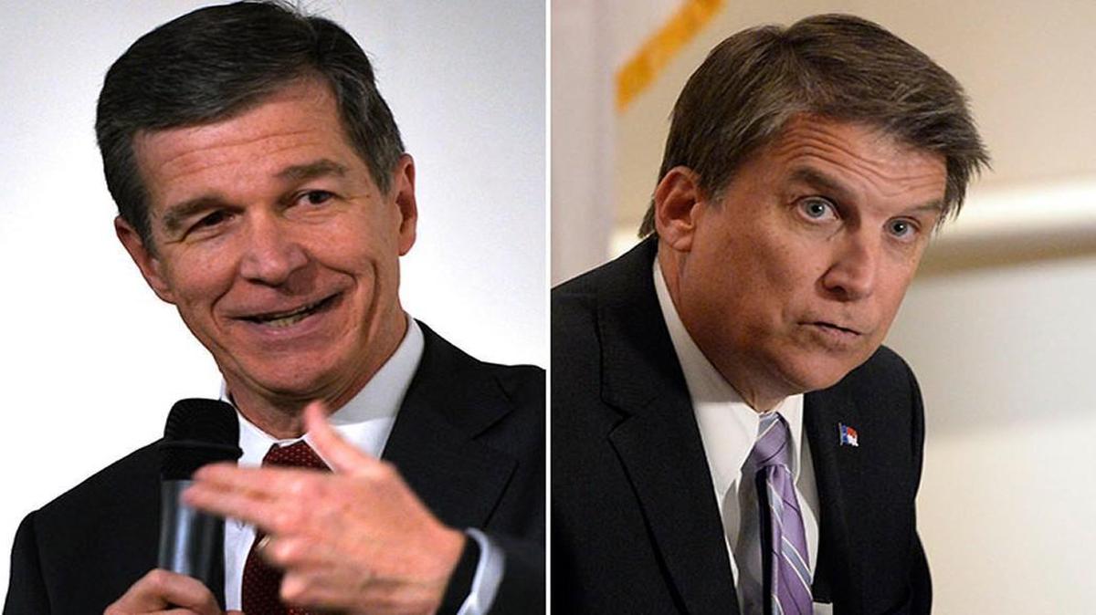 North Carolina Attorney General, Roy Cooper and Republican incumbent Pat McCrory.